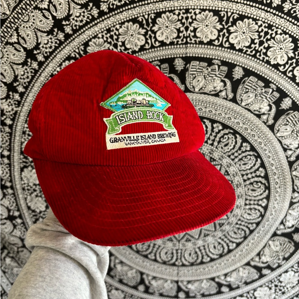 vintage corduroy trucker hat